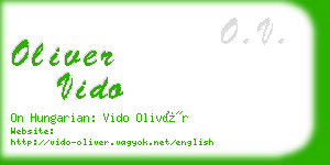 oliver vido business card